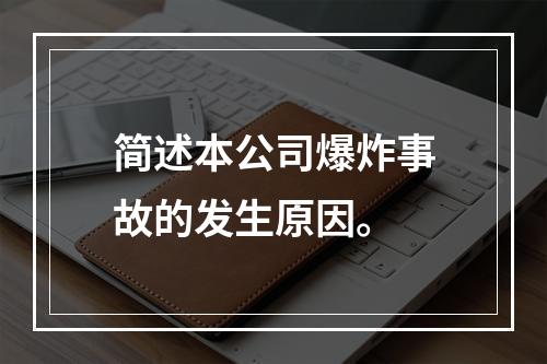 简述本公司爆炸事故的发生原因。