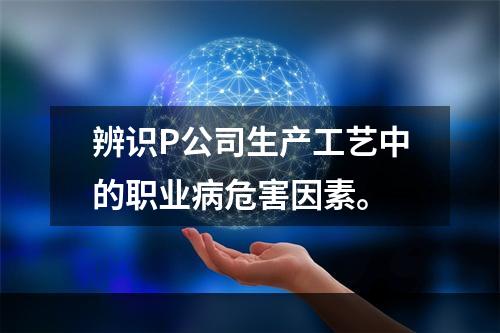 辨识P公司生产工艺中的职业病危害因素。