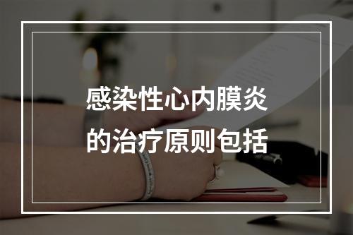 感染性心内膜炎的治疗原则包括