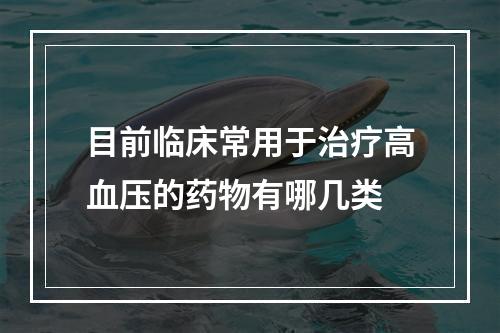 目前临床常用于治疗高血压的药物有哪几类