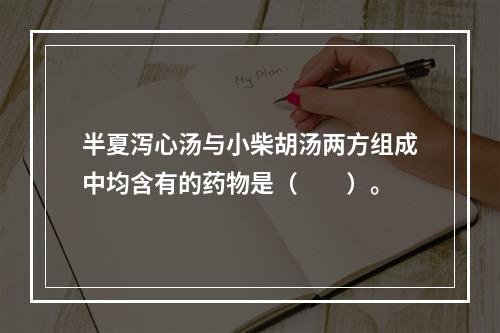 半夏泻心汤与小柴胡汤两方组成中均含有的药物是（　　）。