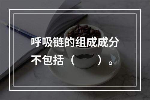 呼吸链的组成成分不包括（　　）。