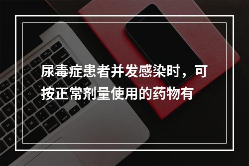 尿毒症患者并发感染时，可按正常剂量使用的药物有