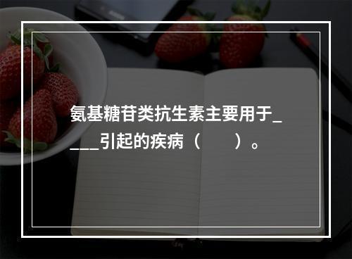 氨基糖苷类抗生素主要用于____引起的疾病（　　）。