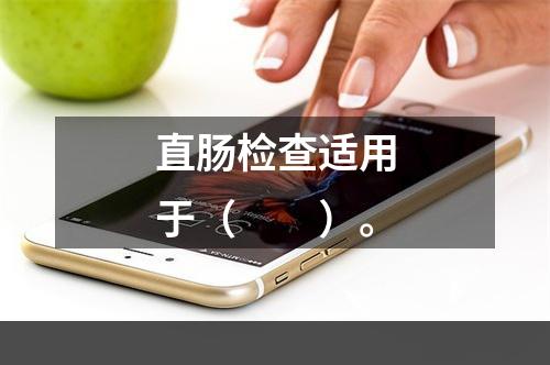 直肠检查适用于（　　）。