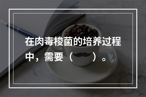 在肉毒梭菌的培养过程中，需要（　　）。