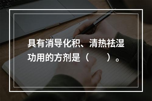 具有消导化积、清热祛湿功用的方剂是（　　）。