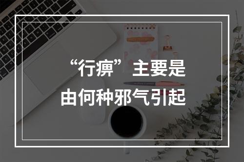 “行痹”主要是由何种邪气引起