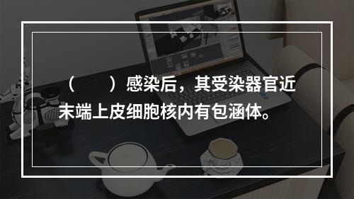 （　　）感染后，其受染器官近末端上皮细胞核内有包涵体。