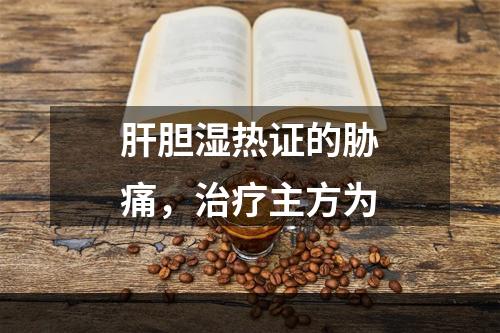 肝胆湿热证的胁痛，治疗主方为