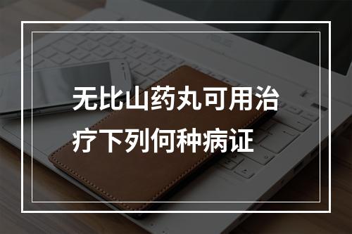 无比山药丸可用治疗下列何种病证