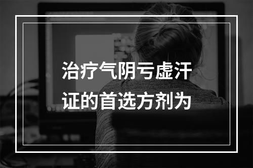 治疗气阴亏虚汗证的首选方剂为