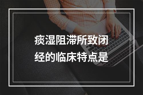 痰湿阻滞所致闭经的临床特点是