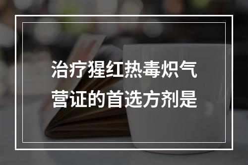 治疗猩红热毒炽气营证的首选方剂是