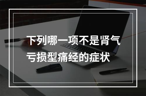 下列哪一项不是肾气亏损型痛经的症状