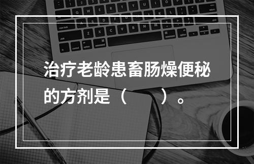 治疗老龄患畜肠燥便秘的方剂是（　　）。