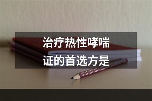 治疗热性哮喘证的首选方是