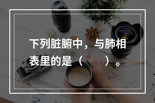 下列脏腑中，与肺相表里的是（　　）。