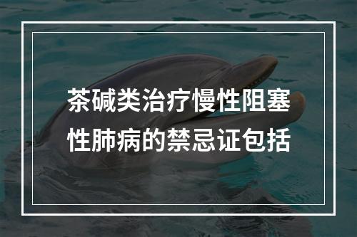 茶碱类治疗慢性阻塞性肺病的禁忌证包括