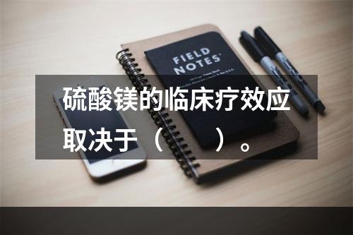 硫酸镁的临床疗效应取决于（　　）。