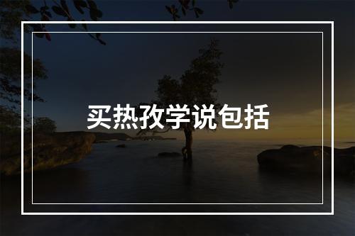 买热孜学说包括