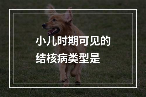 小儿时期可见的结核病类型是