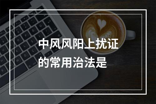 中风风阳上扰证的常用治法是