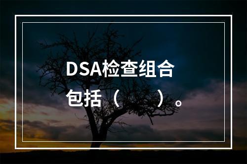 DSA检查组合包括（　　）。