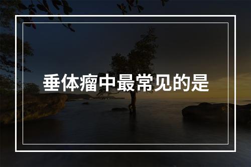 垂体瘤中最常见的是