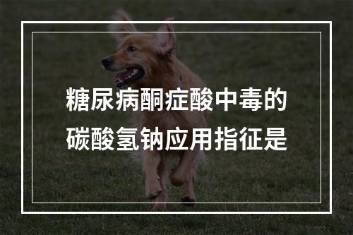 糖尿病酮症酸中毒的碳酸氢钠应用指征是