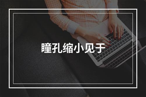 瞳孔缩小见于