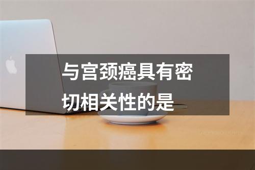 与宫颈癌具有密切相关性的是