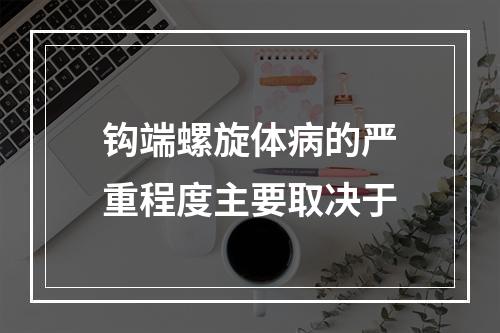 钩端螺旋体病的严重程度主要取决于