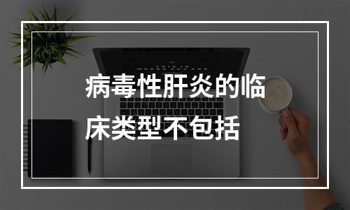 病毒性肝炎的临床类型不包括