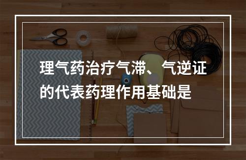 理气药治疗气滞、气逆证的代表药理作用基础是