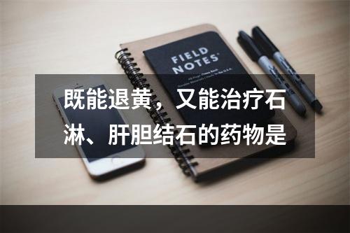 既能退黄，又能治疗石淋、肝胆结石的药物是