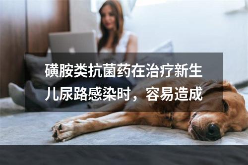 磺胺类抗菌药在治疗新生儿尿路感染时，容易造成