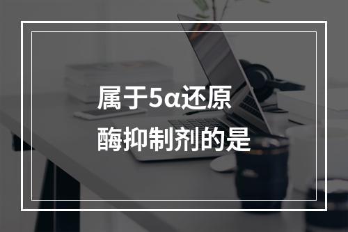 属于5α还原酶抑制剂的是