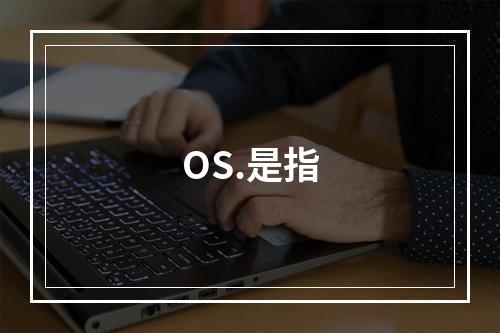 OS.是指