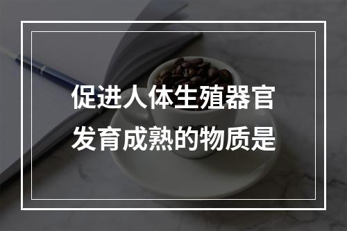 促进人体生殖器官发育成熟的物质是