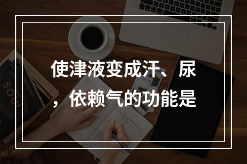 使津液变成汗、尿，依赖气的功能是