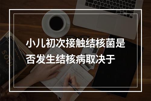 小儿初次接触结核菌是否发生结核病取决于