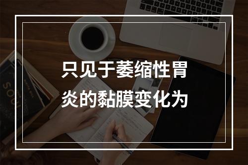 只见于萎缩性胃炎的黏膜变化为