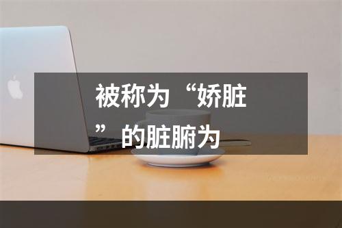 被称为“娇脏”的脏腑为