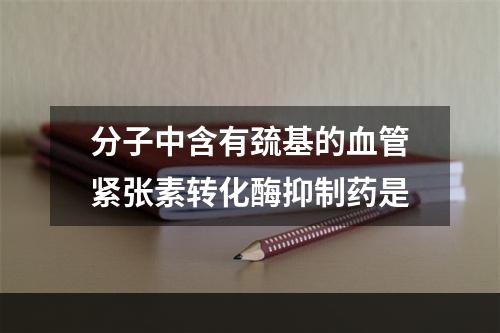 分子中含有巯基的血管紧张素转化酶抑制药是