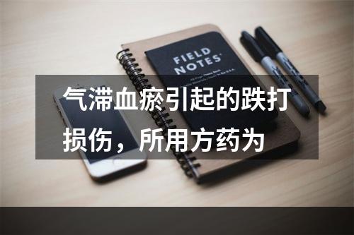 气滞血瘀引起的跌打损伤，所用方药为