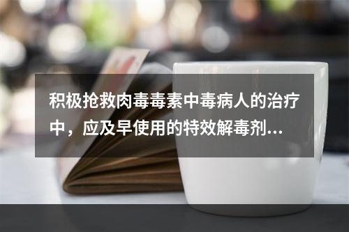 积极抢救肉毒毒素中毒病人的治疗中，应及早使用的特效解毒剂为(