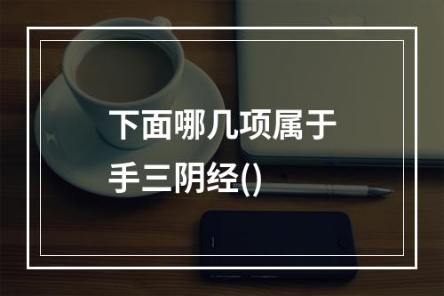 下面哪几项属于手三阴经()