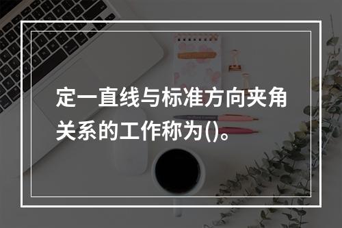 定一直线与标准方向夹角关系的工作称为()。