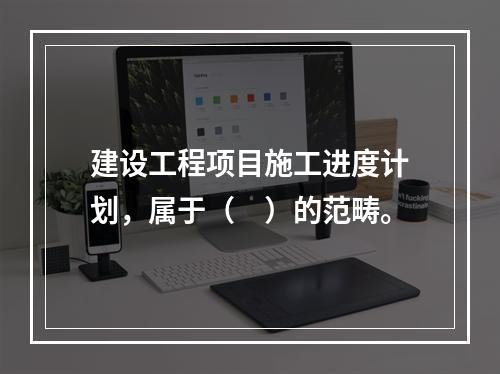 建设工程项目施工进度计划，属于（　）的范畴。